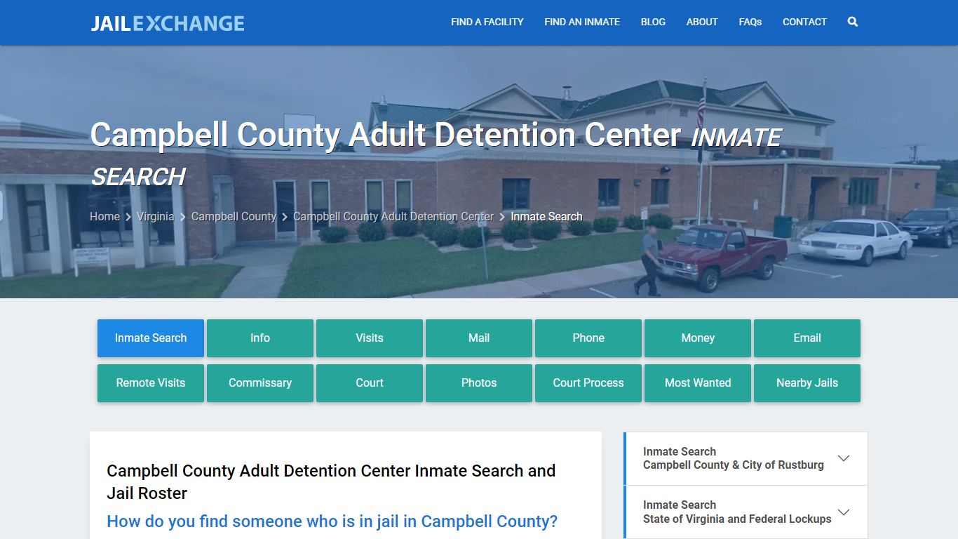 Campbell County Adult Detention Center Inmate Search